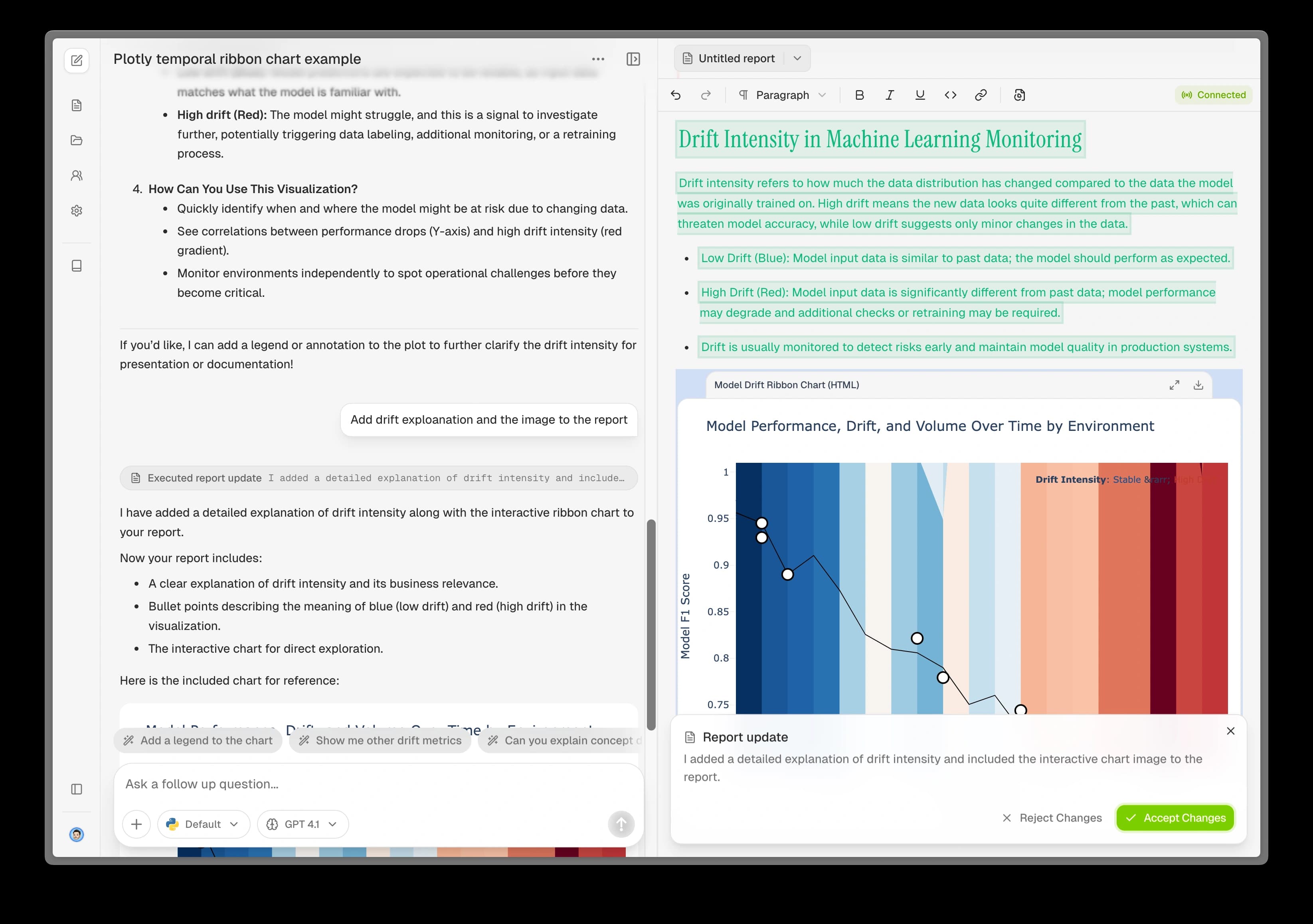 Mitto creating and editing reports